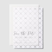 Sandra Classic Elegant Wedding Save the Date Pergament Einladungen (Versetzt (Einladung))