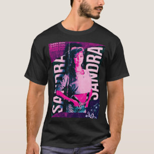 Sandra Cretu Retro Fan Design T-Shirt