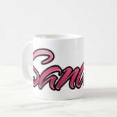 Sandra faded pink Tasse Teetasse Kaffeetasse (Vorderseite Links)