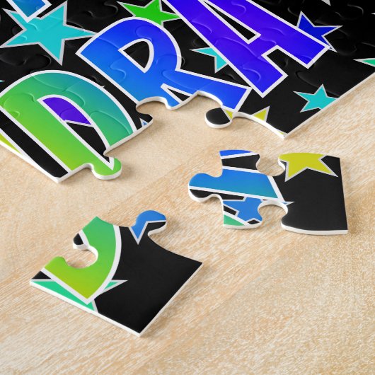 "SANDRA" First Name, Fun "HAPPY BIRTHDAY" Puzzle (Seite)