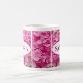 "Sandra" in den eleganten Pink Hydrangea Blume Let Kaffeetasse (Mittel)