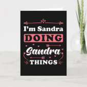 Sandra Karte (Vorderseite)