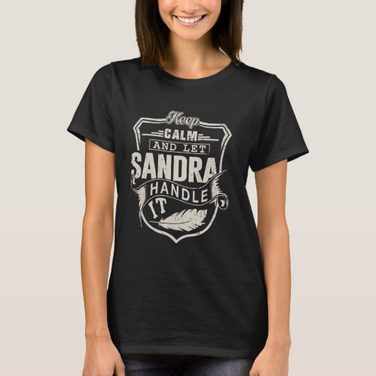 Sandra Vorname Shirt Sandra Name Geburtstag (Vorderseite)