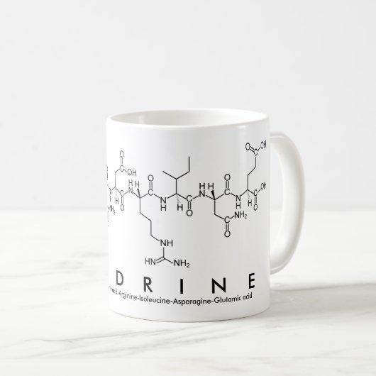 Sandrine Peptidname Tasse (VorderseiteRechts)