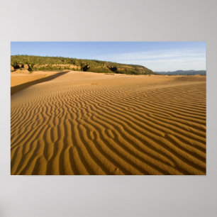 Sandrippel und Dünen bei Coral Pink Sand 2 Poster