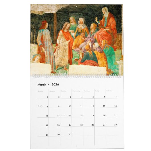 Sandro Botticelli 2022 Kalender (Mär 2026)