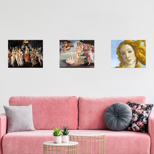Sandro Botticelli - Auswahl der Meisterwerke Bilderwand Sets (Wohnzimmer)