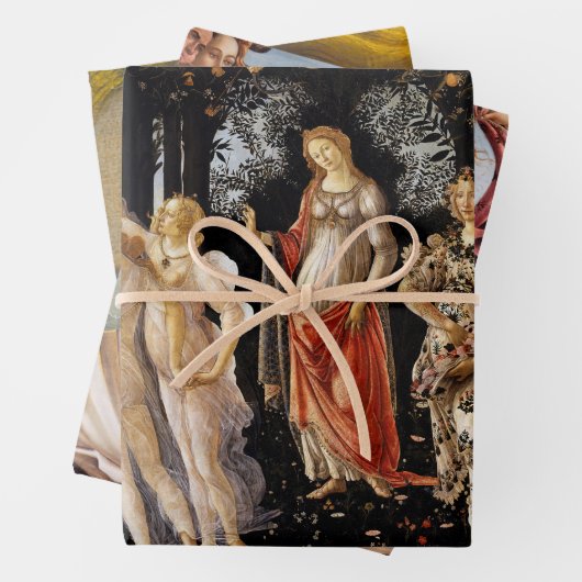 Sandro Botticelli - Auswahl der Meisterwerke Geschenkpapier Set (Beispiel)