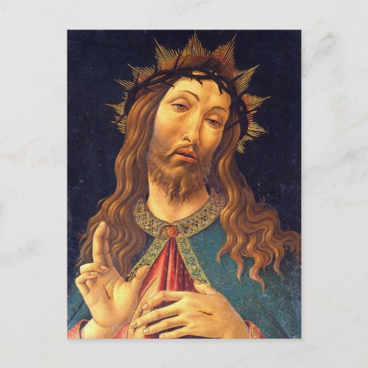 Sandro Botticelli Christ gekrönt mit Thorns Lent Postkarte (Vorderseite)