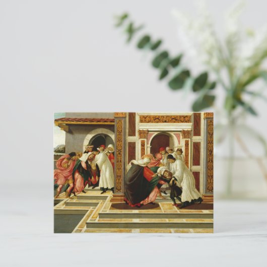 Sandro Botticelli - Das letzte Wunder und der Tod Postkarte (Stehend Vorderseite)