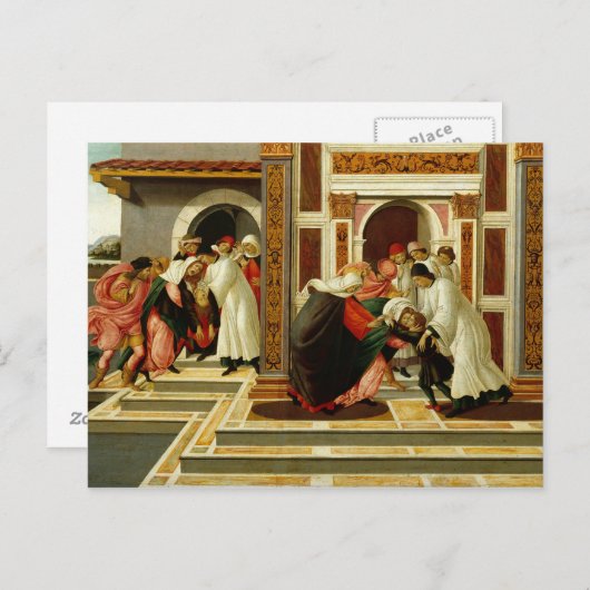 Sandro Botticelli - Das letzte Wunder und der Tod Postkarte (Vorne/Hinten)