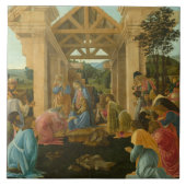 Sandro Botticelli - Die Bewunderung der Magi Fliese (Vorderseite)