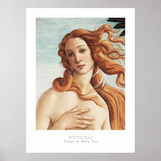 Sandro Botticelli Die Geburt der Ausstellung Venus Poster (Vorne)