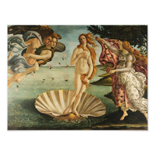 Sandro Botticelli - Die Geburt der Venus Fotodruck (Vorne)