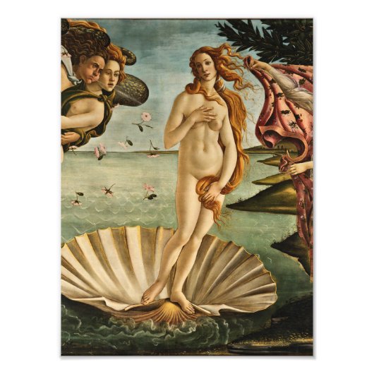 Sandro Botticelli - Die Geburt der Venus Fotodruck (Vorne)
