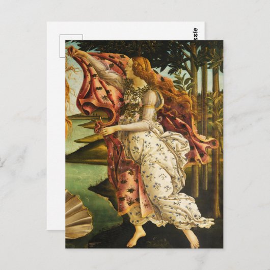 Sandro Botticelli "Die Geburt der Venus - Hora" Po Postkarte (Vorne/Hinten)
