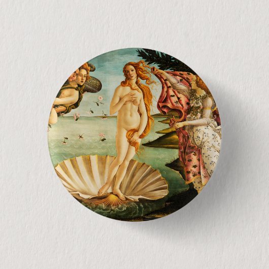 Sandro Botticelli Die Geburt der Venus Kunst Button (Vorderseite)