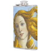 Sandro Botticelli - Die Geburt der Venus Nahaufnah Flachmann (Links)