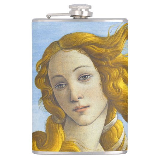 Sandro Botticelli - Die Geburt der Venus Nahaufnah Flachmann (Vorderseite)