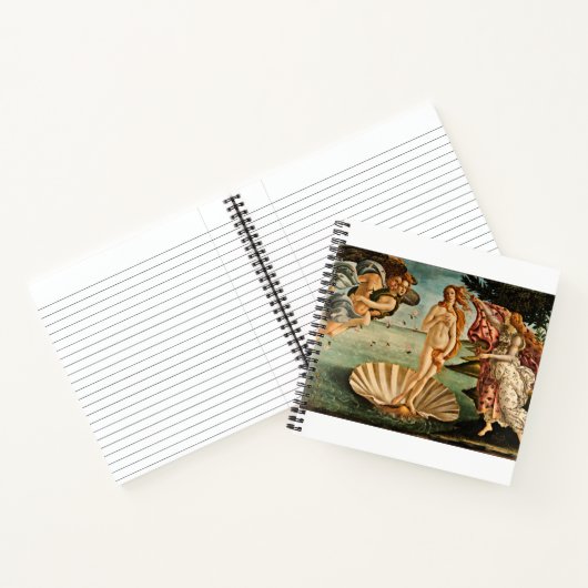 Sandro Botticelli - die Geburt der Venus Notizblock (Innenseite)