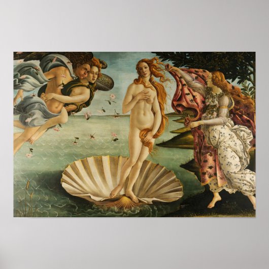 Sandro Botticelli - Die Geburt der Venus Poster (Vorne)