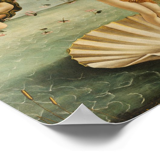 Sandro Botticelli - Die Geburt der Venus Poster (Ecke)