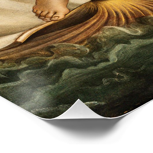 Sandro Botticelli - Die Geburt der Venus Poster (Ecke)