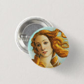 Sandro Botticelli Die Geburt des Venus-Gesichtsdet Button (Vorne & Hinten)