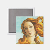 Sandro Botticelli Die Geburt des Venus-Gesichtsdet Magnet (Vorderseite/Rückseite)