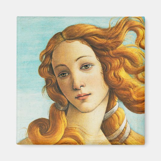 Sandro Botticelli Die Geburt des Venus-Gesichtsdet Magnet (Vorne)