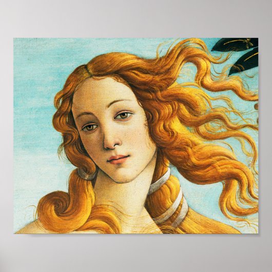 Sandro Botticelli Die Geburt des Venus-Gesichtsdet Poster (Vorne)