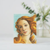 Sandro Botticelli Die Geburt des Venus-Gesichtsdet Postkarte (Stehend Vorderseite)