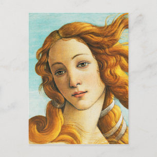 Sandro Botticelli Die Geburt des Venus-Gesichtsdet Postkarte