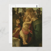 Sandro Botticelli: Die Madonna und das Kind mit He Postkarte (Vorne/Hinten)