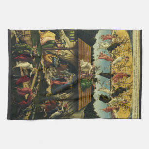 Sandro Botticelli - Die Mystische Geburt - Kunstob Geschirrtuch