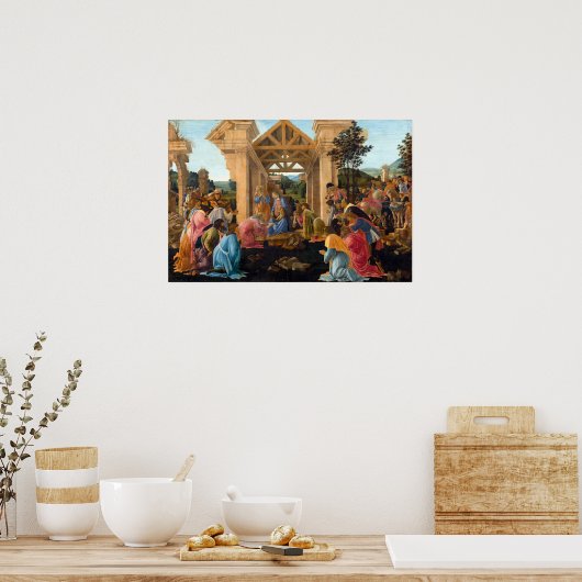Sandro Botticelli Die Verehrung der Magi Poster (Küche)