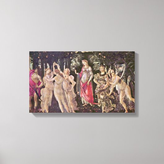 Sandro Botticelli - Frühjahr (Primavera) Leinwanddruck (Vorderseite)