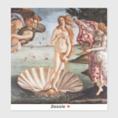 Sandro Botticelli - Geburt der Venus Aufkleber (Blatt)
