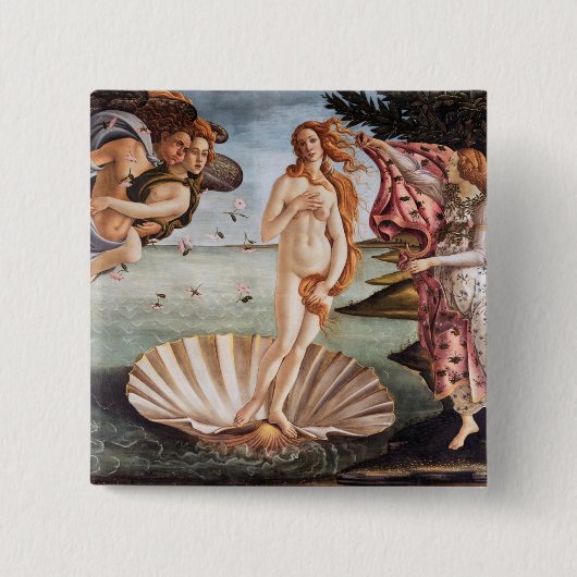 Sandro Botticelli - Geburt der Venus Button (Vorderseite)