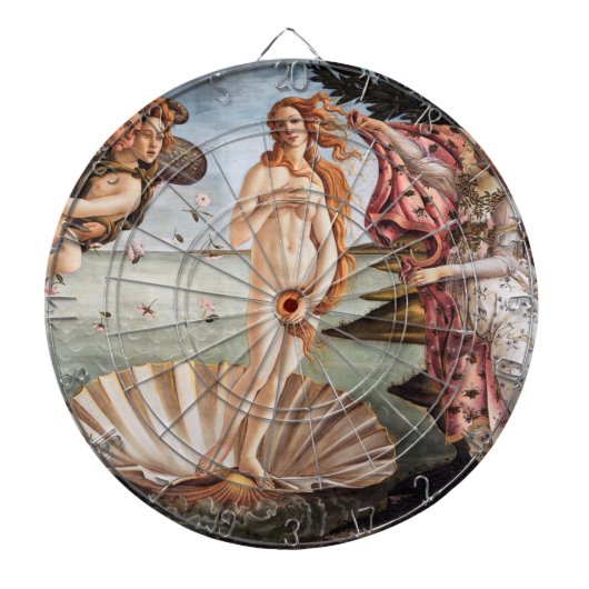 Sandro Botticelli - Geburt der Venus Dartscheibe (vorne)
