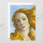 Sandro Botticelli - Geburt der Venus-Details Einladung (Vorne/Hinten)