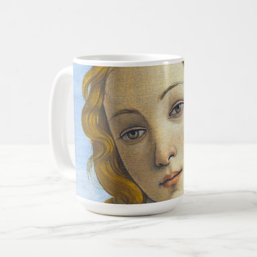 Sandro Botticelli - Geburt der Venus-Details Kaffeetasse (Vorderseite Links)