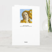Sandro Botticelli - Geburt der Venus-Details Karte (Rückseite)