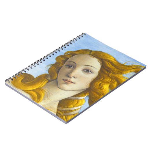 Sandro Botticelli - Geburt der Venus-Details Notizblock (Linke Seite)