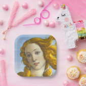 Sandro Botticelli - Geburt der Venus-Details Pappteller (Party)