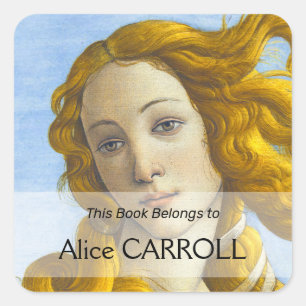 Sandro Botticelli - Geburt der Venus-Details Quadratischer Aufkleber