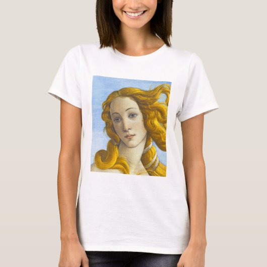 Sandro Botticelli - Geburt der Venus-Details T-Shirt (Vorderseite)