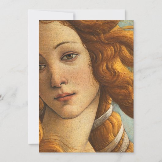 Sandro Botticelli Geburt der Venus Einladung (Vorderseite)