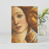 Sandro Botticelli Geburt der Venus Einladung (Stehend Vorderseite)