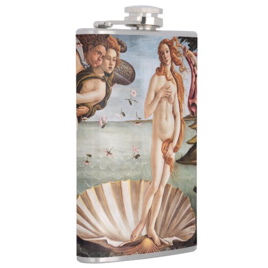 Sandro Botticelli - Geburt der Venus Flachmann (Rechts)